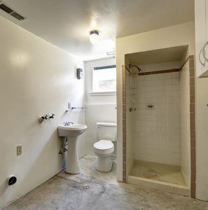 Bathroom Renovation in basement
