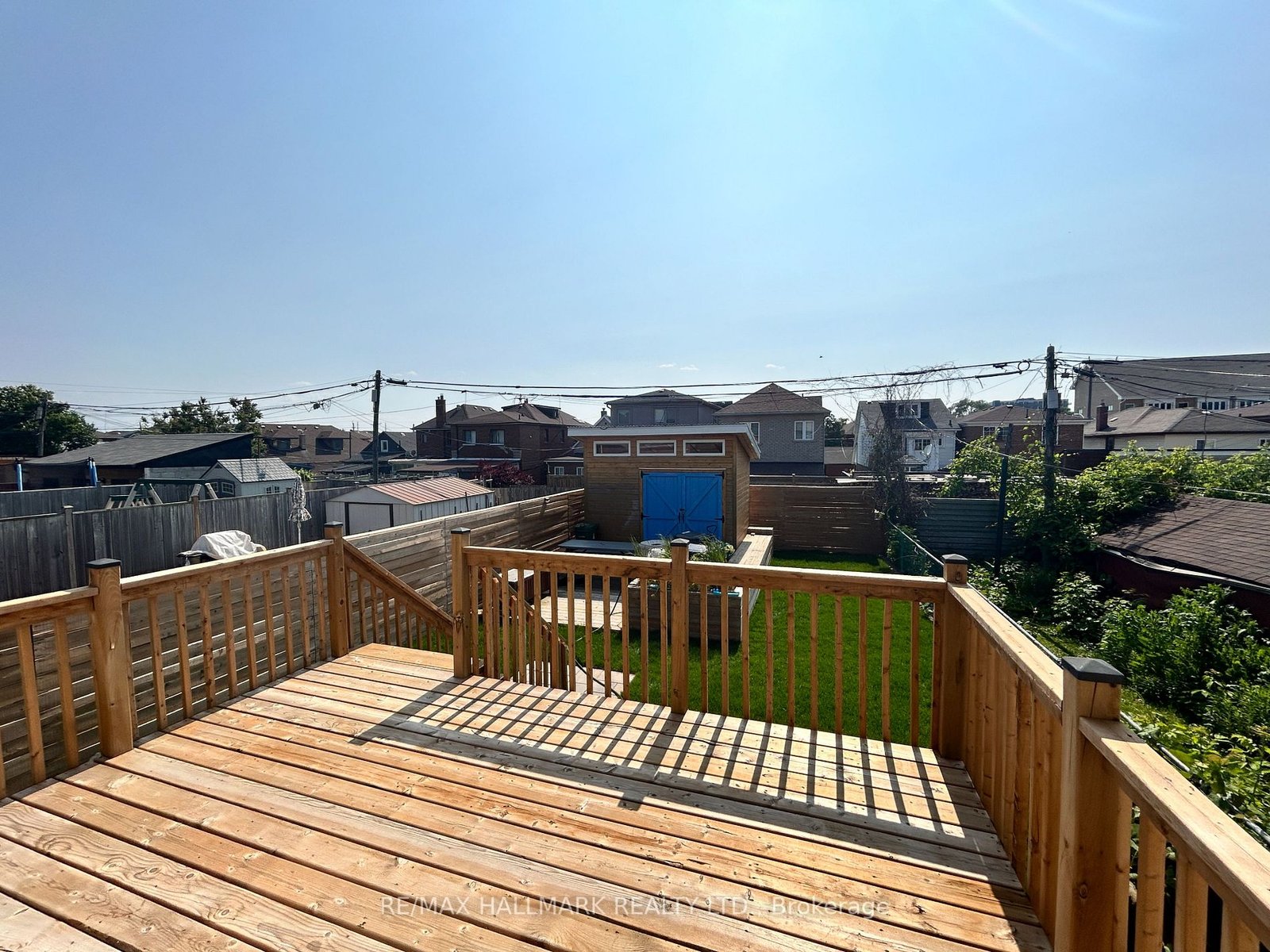 New rear wood deck