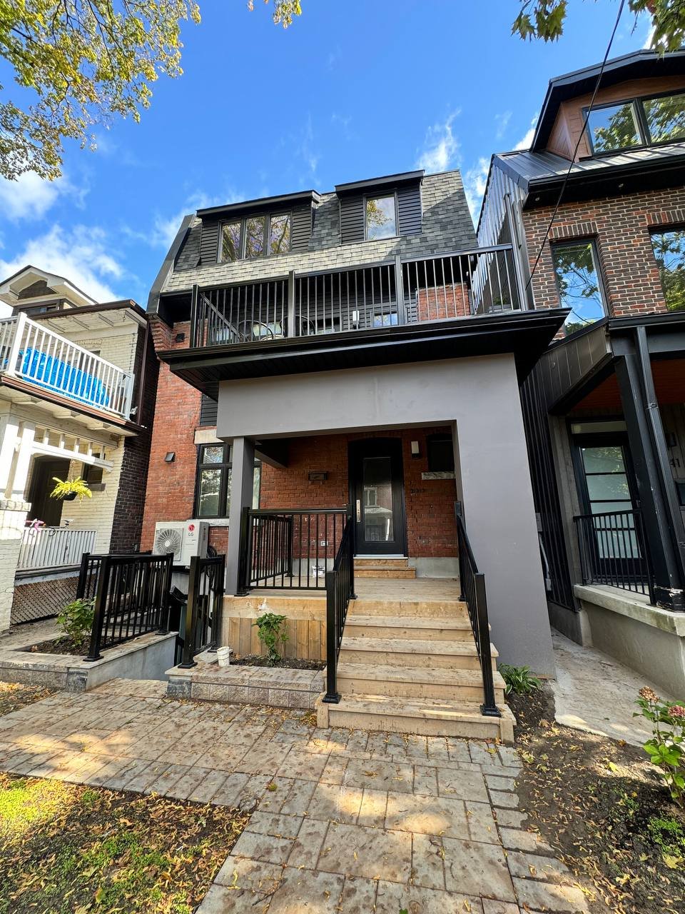 Exterior Front Entrance Paver Walkway