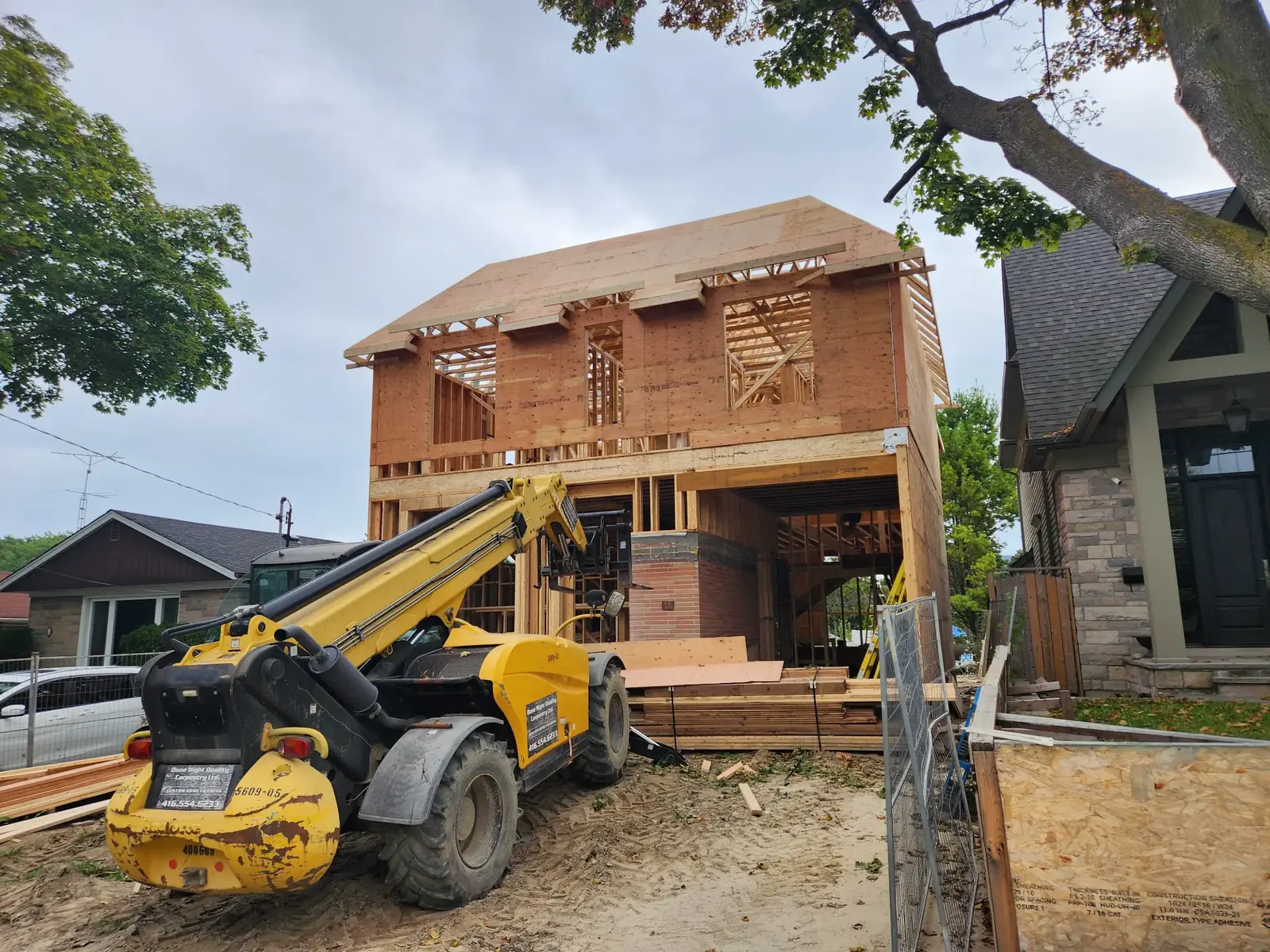 Toronto Home Addition Construction Framing