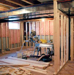 framing basement walls 