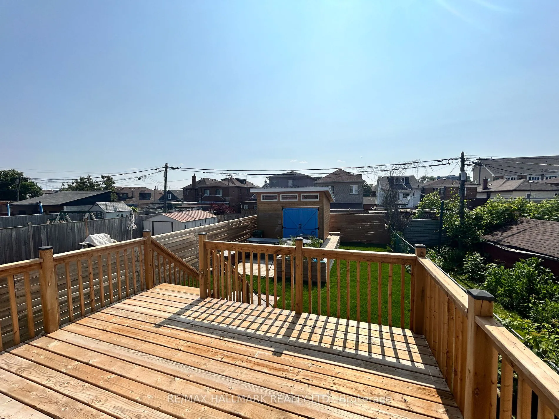 New rear wood deck