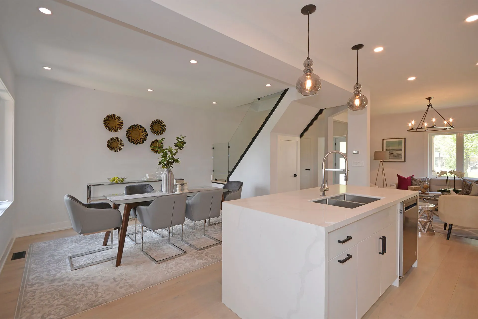 Dining area in the open concept main floor